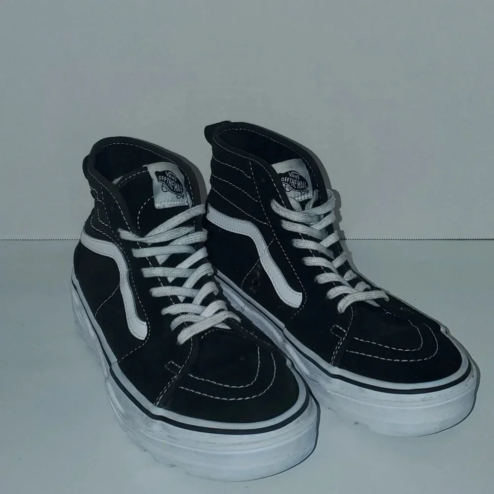 Vans Sk-8 Hi lite Classic Black Men's size 7 Womens Size 8.5